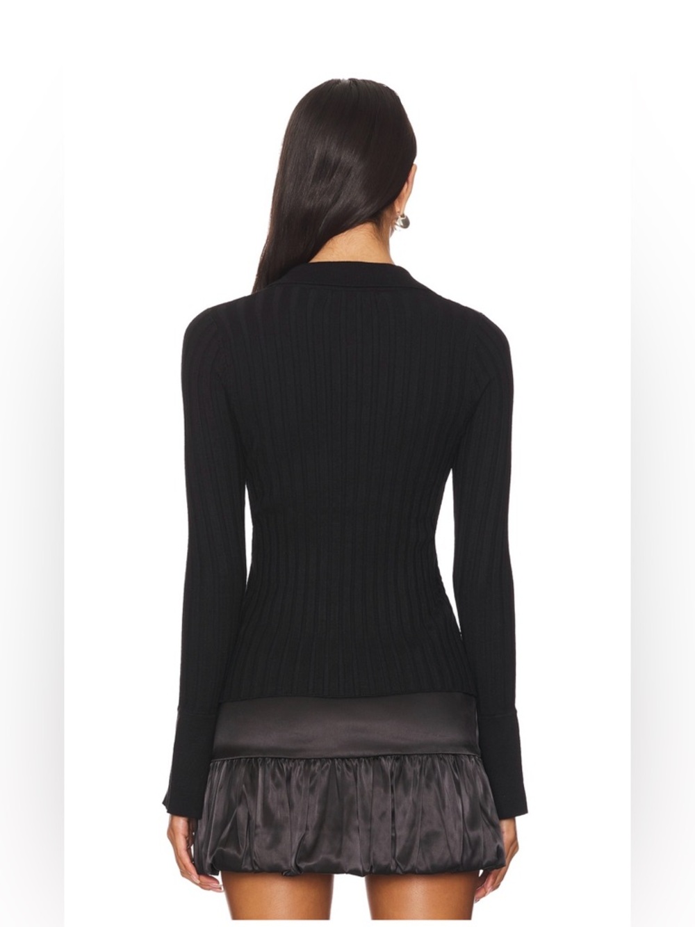 More To Come Brandy Button Front Sweater in Black size XS - Picture 3 of 9